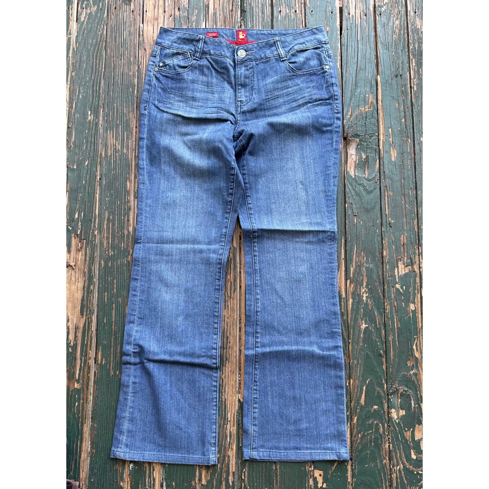 Ooh La La Bootcut Boogie Jeans Medium Wash Embroidered Back Pockets Size 10